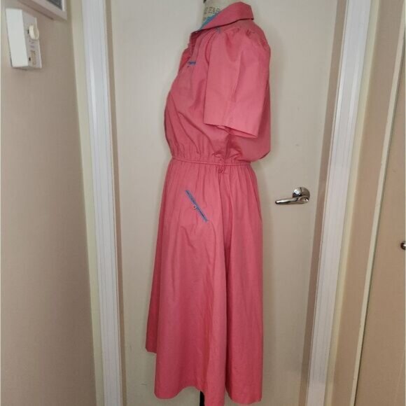 80s pink dress - Picture 2 of 12